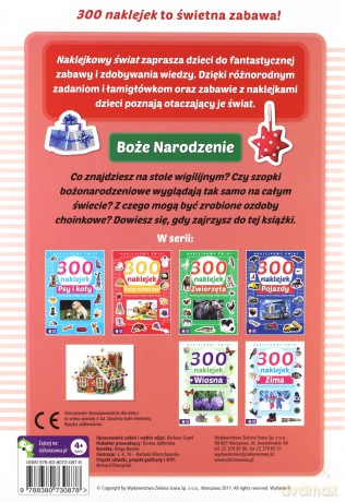 Naklejkowy świat. 300 naklejek Boże Narodzenie [KSIĄŻKA]