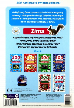 Naklejkowy świat. 300 naklejek Zima [KSIĄŻKA]