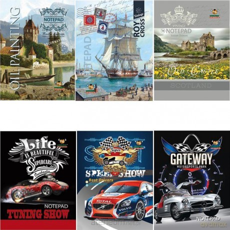 Notes ozdobny A7/60K kratka