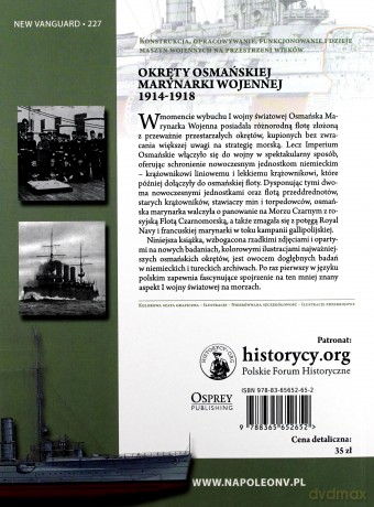 Okręty osmańskiej marynarki wojennej 1914-1918 - Ryan K. Noppen [KSIĄŻKA]