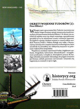 Okręty wojenne Tudorów 2 Flota Elżbiety I - Angus Konstam [KSIĄŻKA]