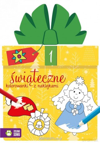 Świąteczne kolorowanki z naklejkami cz.1 [KSIĄŻKA]