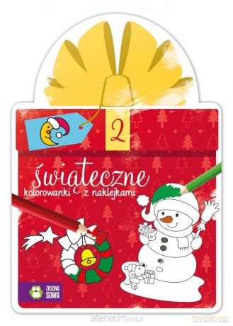 Świąteczne kolorowanki z naklejkami cz.2 [KSIĄŻKA]