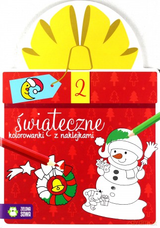 Świąteczne kolorowanki z naklejkami cz.2 [KSIĄŻKA]