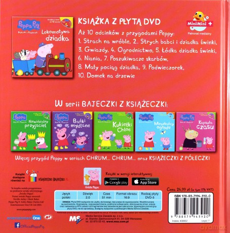 Świnka Peppa. Bajeczki z.. 7 Lokomotywa dziadka [KSIĄŻKA]
