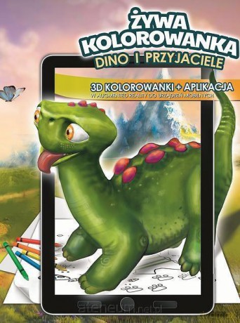 Żywa kolorowanka 3D Dino i przyjaciele [KSIĄŻKA]