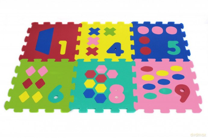 Puzzle piankowe cyfry