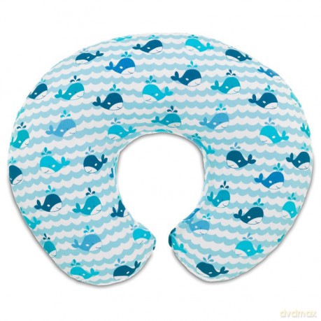 Boppy poduszka do karmienia Blue Whales