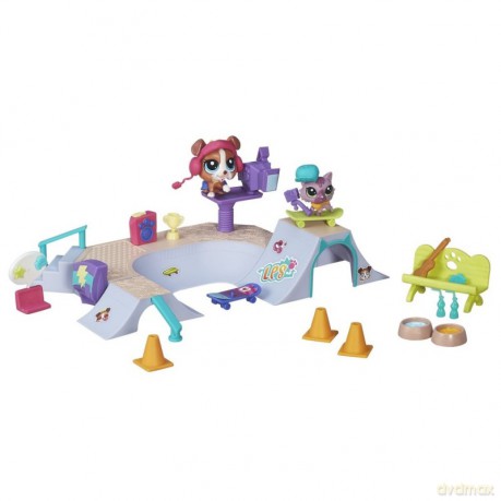 Littlest Pet Shop Mini Zestawy - Skate park [FIGURKA]