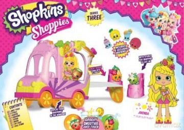 SHOPKINS Wozek z napojami i lalką [FIGURKA]