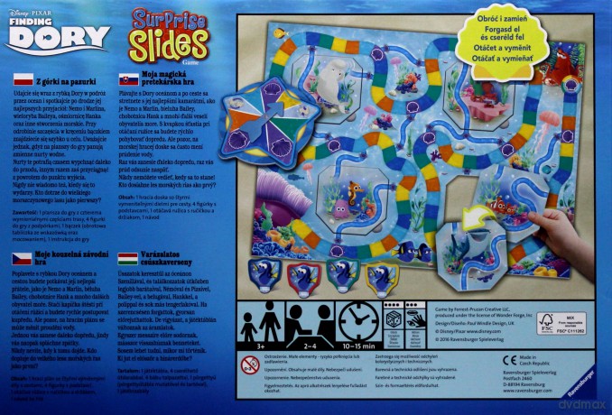 RAVENSBURGER Surprise Slides, Gdzie jest Dory? [GRA]