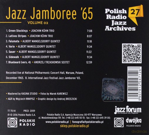 Jazz Jamboree '65 vol. 2 Polish Radio Jazz Archives vol. 27 [CD]