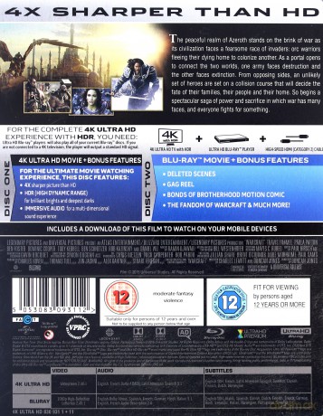 Warcraft: The Beginning (Warcraft: Początek) [Blu-Ray 4K]+[Blu-Ray]