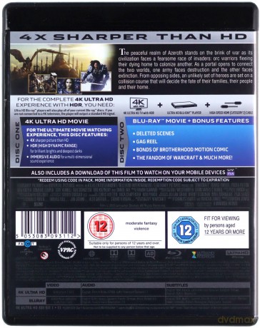 Warcraft: The Beginning (Warcraft: Początek) [Blu-Ray 4K]+[Blu-Ray]