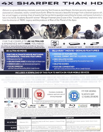 Oblivion (Niepamięć) [Blu-Ray 4K]+[Blu-Ray]