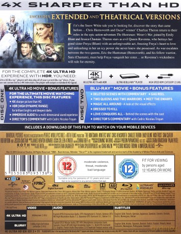 The Huntsman: Winter\'s War (Łowca i Królowa Lodu) [Blu-Ray 4K]+[Blu-Ray]