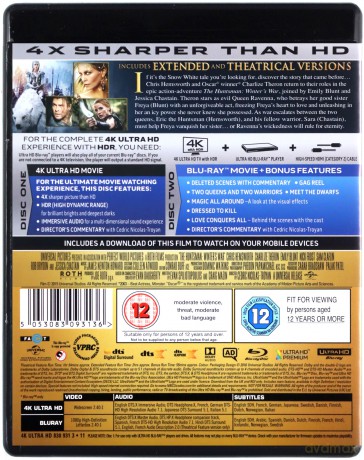 The Huntsman: Winter\'s War (Łowca i Królowa Lodu) [Blu-Ray 4K]+[Blu-Ray]