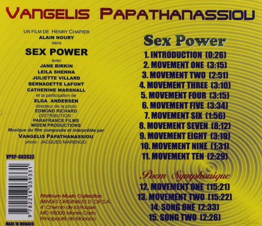 Vangelis: Sex Power [CD]