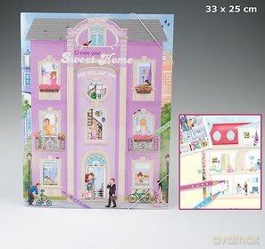 Zestaw kreatywny Sweet Home z naklejkami i szablonami