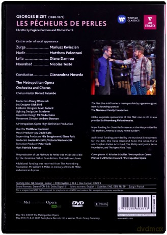 Diana Damrau & Metropolitan Opera: Bizet: Les Pecheurs De Perles [DVD]