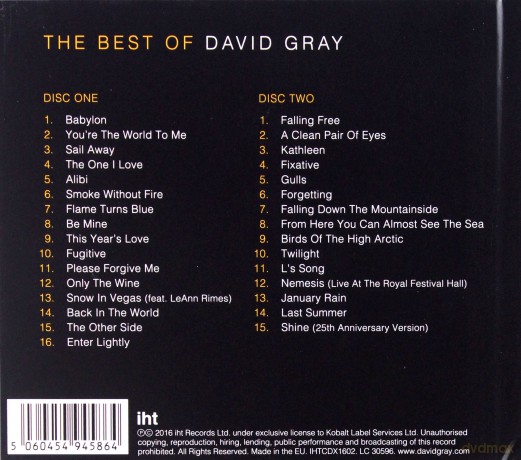 David Gray: The Best Of (Limited Edition) [2CD]