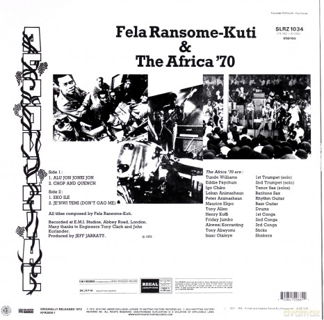 Fela Kuti: Afrodisiac [Winyl]