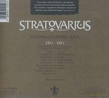 Stratovarius: Visions Of Europe Reissue 2016 [2CD]