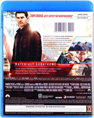 Jack Reacher: Nigdy nie wracaj [Blu-Ray]