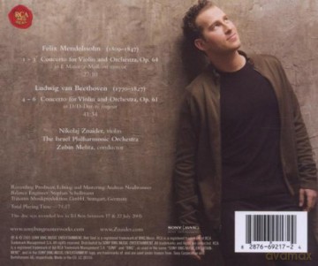 Nikolaj Znaider: Beethoven; Mendelssohn: Violin Concertos [CD]