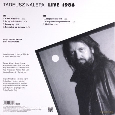 Tadeusz Nalepa: Live 1986 [Winyl]