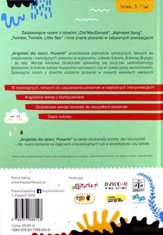 Kapitan Nauka- Angielski dla dzieci. Piosenki [KSIĄŻKA]