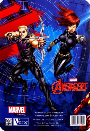 Karnet złoty Avengers