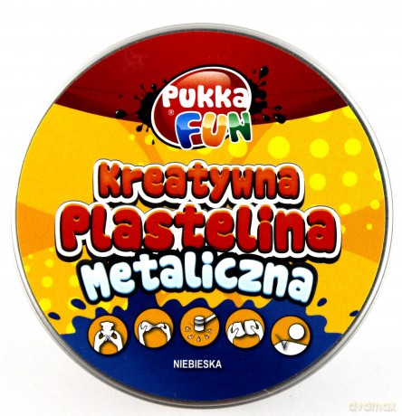 Kreatywna plastelina - Metaliczna niebieska
