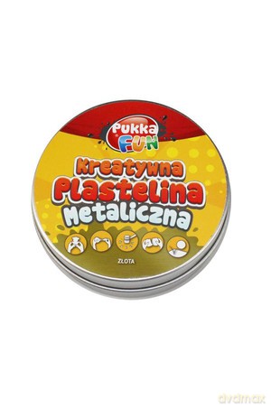 Kreatywna plastelina - Metaliczna złota