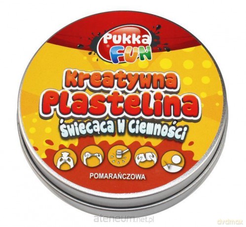 Kreatywna plastelina -Świecąca w ciemności pomarańcz