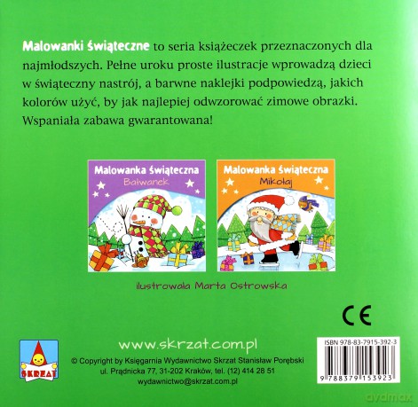 Malowanki świąteczne. Renifer [KSIĄŻKA]