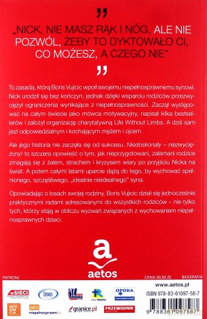 Niedoskonały niezwyciężony - Boris Vujicic [KSIĄŻKA]