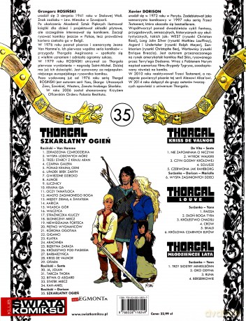 Thorgal (Tom 35) Szkarłatny ogień - Xavier Dorison Grzegorz Rosiński [KOMIKS]