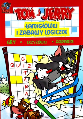 Tom i Jerry.Łamigłówki i zabawy logicz. (czerwone) [KSIĄŻKA]