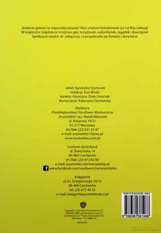 Tom i Jerry.Łamigłówki i zabawy logiczne (żółte) [KSIĄŻKA]