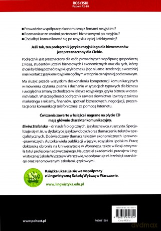 W świecie biznesu. Język rosyjski dla biznesmenów - Elwira Stefańska [KSIĄŻKA]