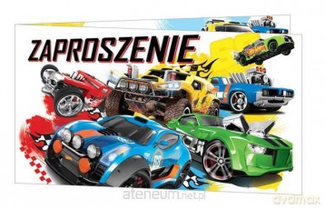 Zaproszenie małe Hot Wheels (5 szt)