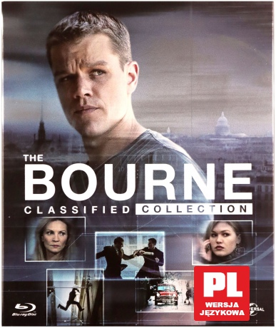 Bourne Kolekcja: Tożsamość Bourne'a / Krucjata Bourne'a / Ultimatum Bourne'a / Dziedzictwo Bourne'a / Jason Bourne [6xBlu-Ray]