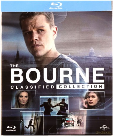 Bourne Kolekcja: Tożsamość Bourne'a / Krucjata Bourne'a / Ultimatum Bourne'a / Dziedzictwo Bourne'a / Jason Bourne [6xBlu-Ray]