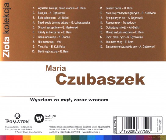 Złota Kolekcja - Maria Czubaszek [CD]
