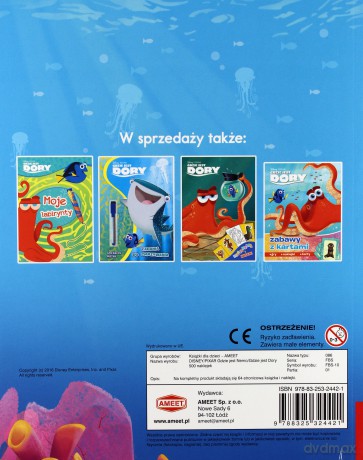 Gdzie jest Nemo. Gdzie jest Dory 500 naklejek [KSIĄŻKA]