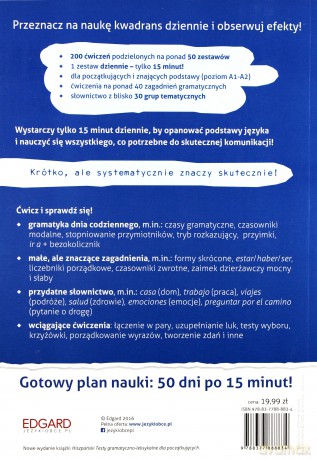 Hiszpański w 15 minut każdego dnia dla początkujących - Joanna Wojciechowska [KSIĄŻKA]