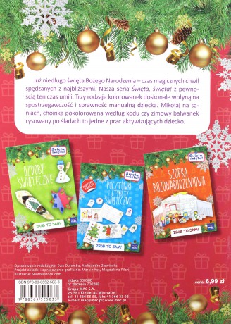 Kolorowanki świąteczne. Święta święta. Zrób to sam [KSIĄŻKA]
