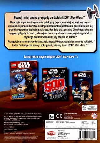 Lego Star Wars zadanie naklejanie [KSIĄŻKA]