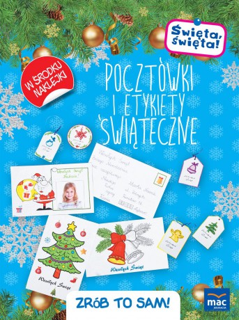 Pocztówki i etykiety świąteczne. Święta święta Zrób to sam [KSIĄŻKA]